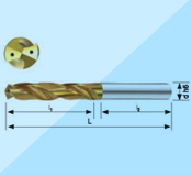 整體硬質(zhì)合金內(nèi)冷麻花鉆3×D