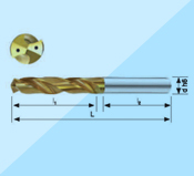 整體硬質(zhì)合金內(nèi)冷鑄鐵麻花鉆3×D
