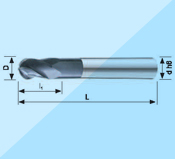 GH系列-4刃球頭銑刀 GH-MBDS-4000型